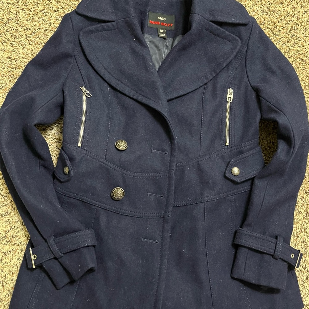 Miss Sixty Dark Blue Trench Coat